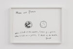 Shimabuku, Moon and Potato, 2023, pastello su carta (4 disegni incorniciati), installation view at ZERO..., Milano, 2023
