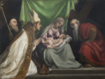 Tiziano, Madonna col Bambino tra i santi Tiziano e Andrea, dopo il restauro, Pieve di Cadore