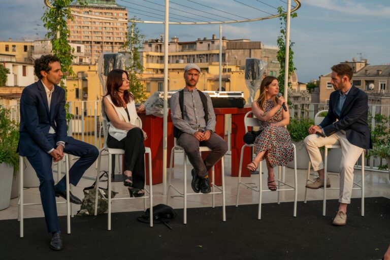 Wellio Duomo, Milano, luglio 2023. Evento di presentazione dell'opera 'Days' di Lorenza Longhi. Ph. Ambra Parola. Courtesy Covivio