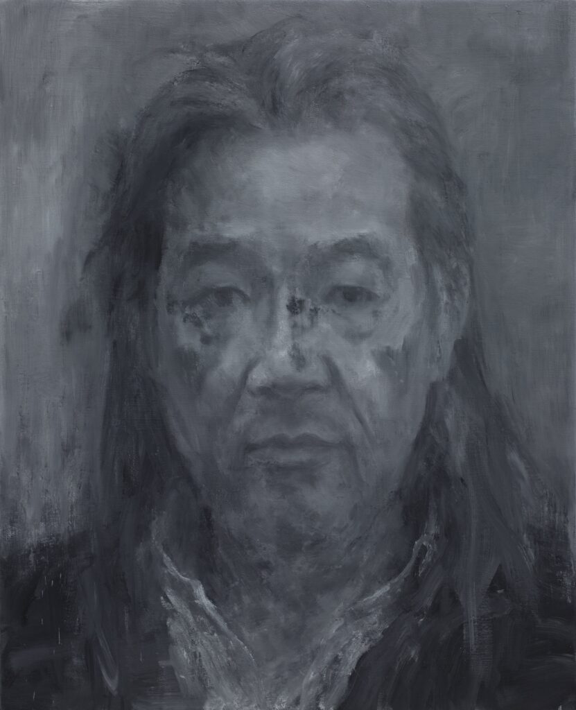 Yan Pei-Ming, Autoportrait, 2022
olio su tela, cm 100 x 81
Firenze, Gallerie degli Uffizi, Galleria delle Statue e delle Pitture, collezione degli Autoritratti
