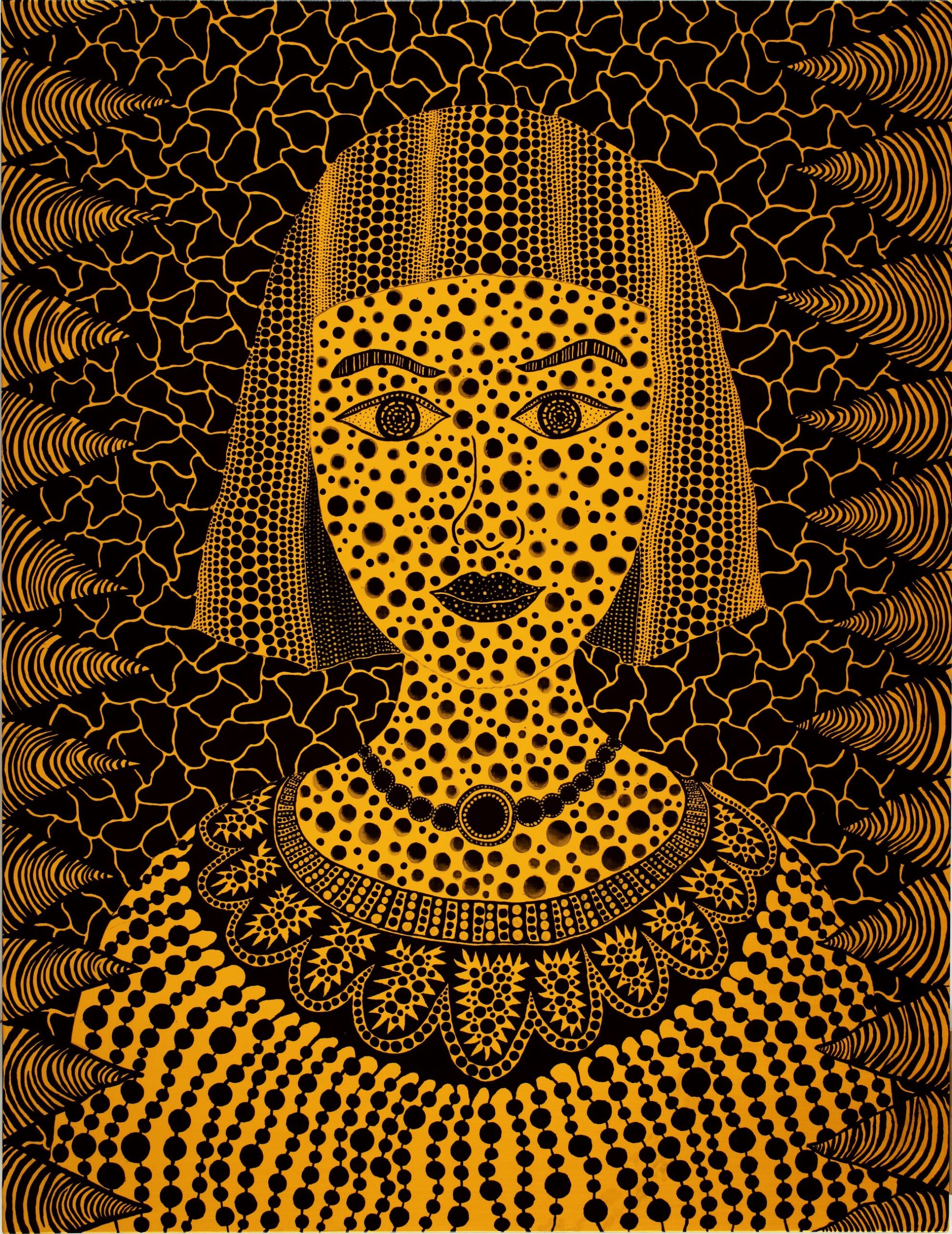 Yayoi Kusama, Portrait, 2015. Collection Amoli Foundation Ltd., © YAYOI KUSAMA