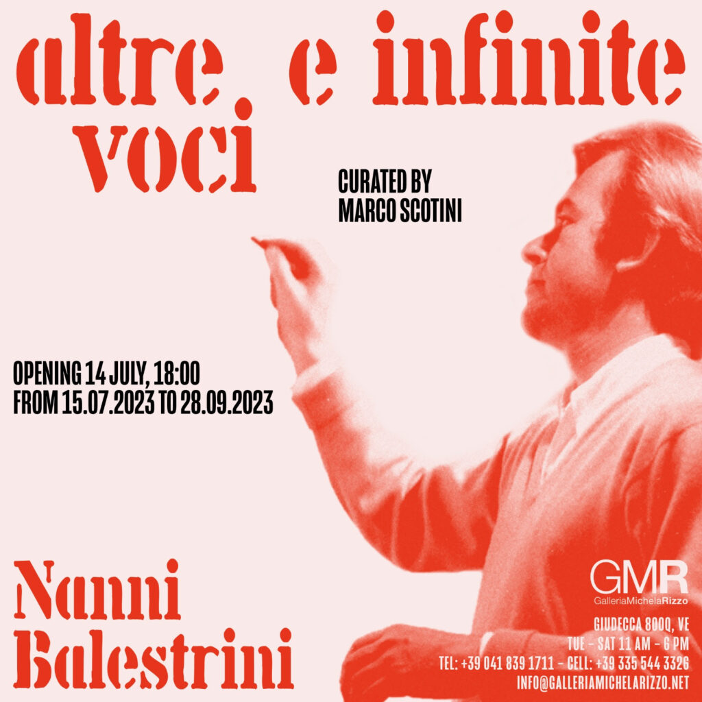 Nanni Balestrini – Altre e infinite voci