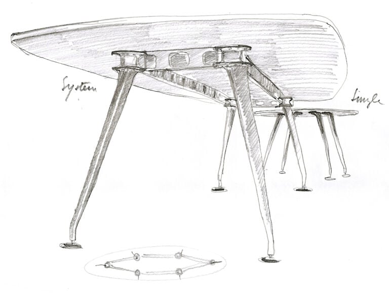 Alberto Meda, Schizzo progettuale, Medamorph, 2006