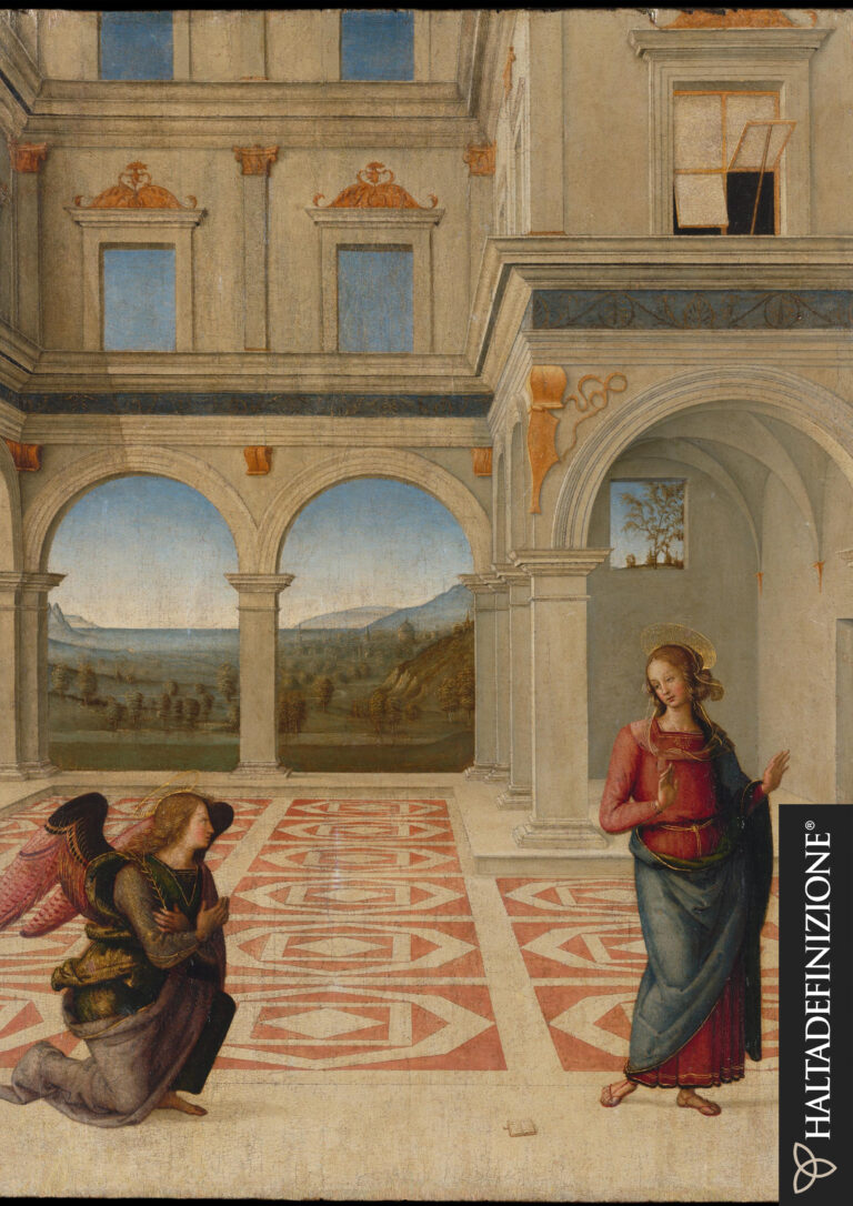 Annunciazione Ranieri, Perugino - © Haltadefinizione Image Bank. Su concessione di Galleria Nazionale dell'Umbria