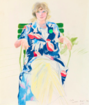 Celia, Carennac, August 1971 di David Hockney, matita colorata su carta , &copy; David Hockney, Photo Credit: Richard Schmidt, Collection The David Hockney Foundation