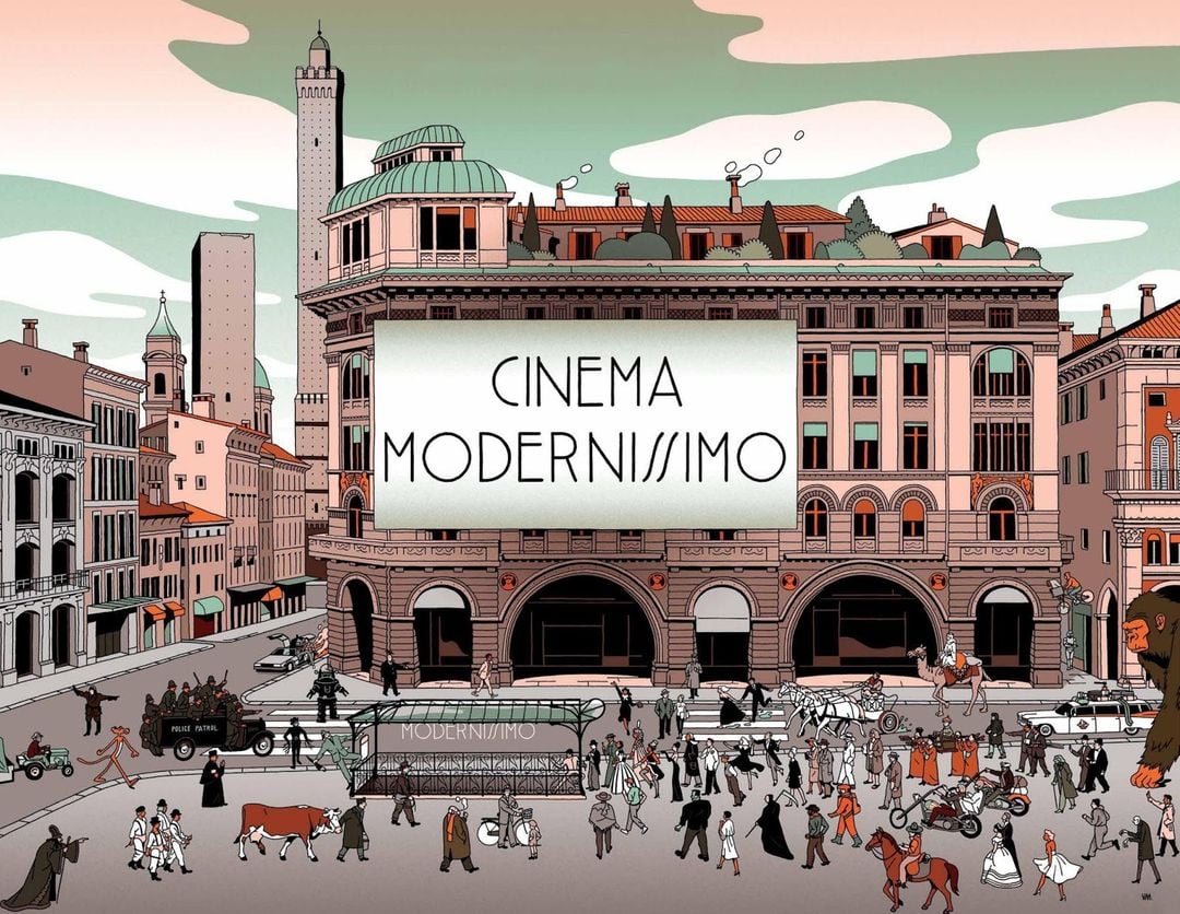 Cinema Modernissimo Bologna, grafica