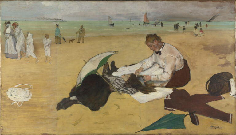 Degas, Beach Scene, ca 1869/70 National Gallery London