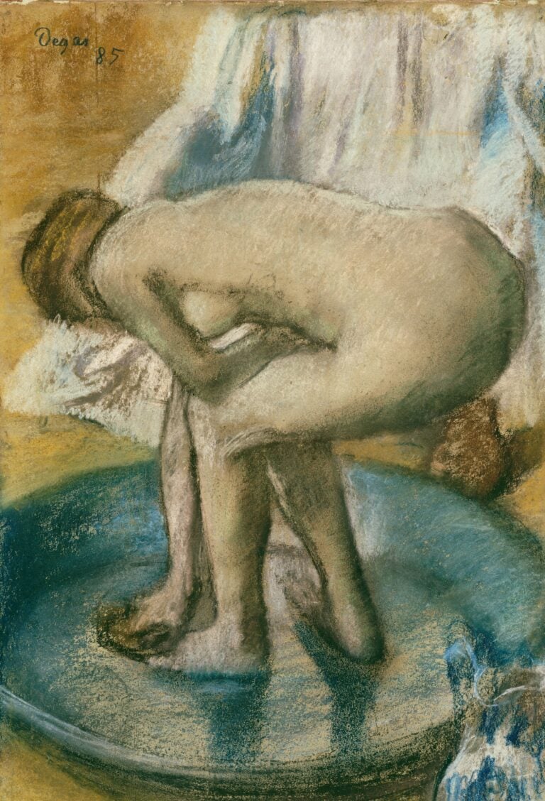 Degas, Woman Bathing in a Shallow Tub, 1885, The Met NY