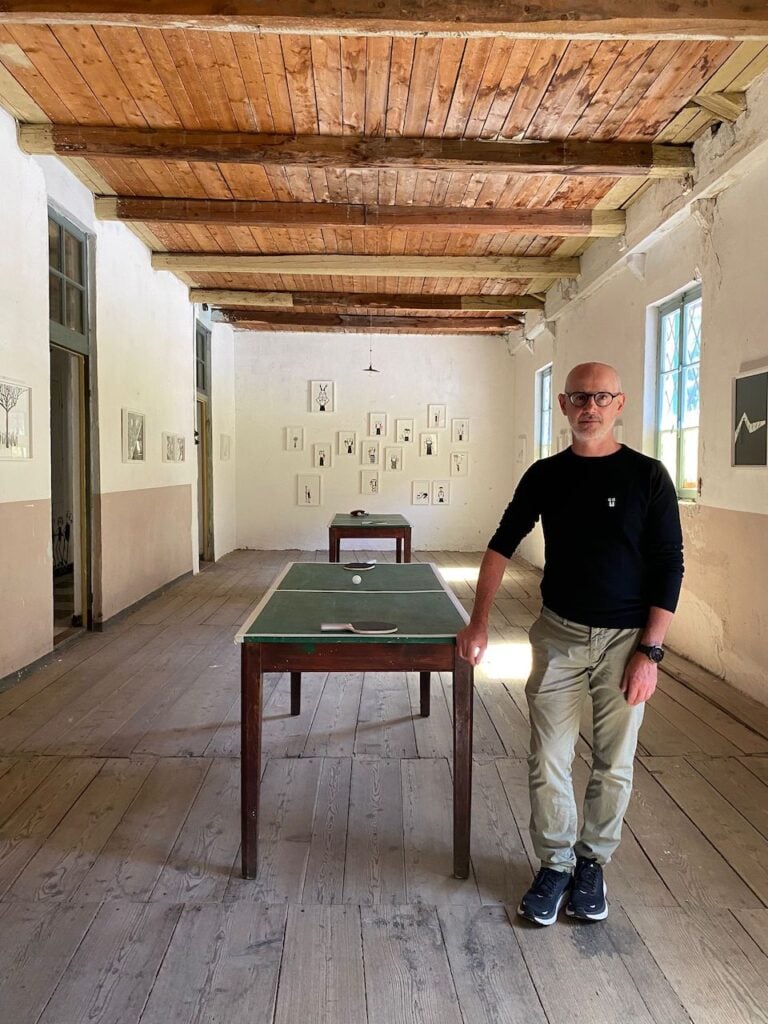 Fausto Gilberti nella Casa Alpina, Ollomont, 2023
