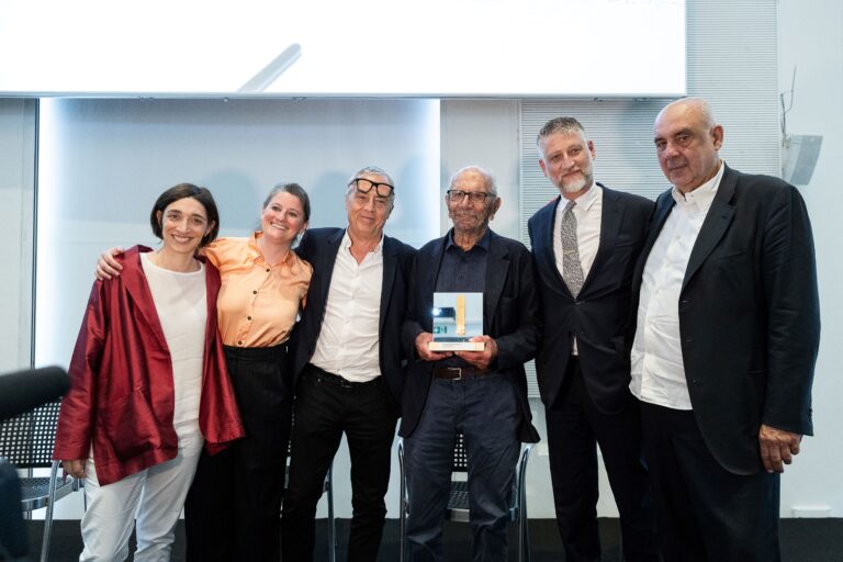 La consegna del Premio alla Carriera ad Aimaro Oreglia d'Isola, Premio Italiano di Architettura, Triennale Milano e MAXXI. Photo Gianluca di Ioia