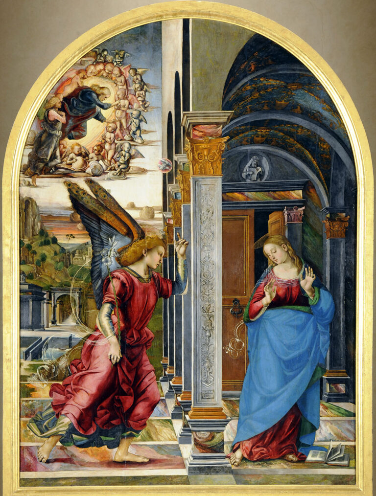 Luca Signorelli, Annunciazione, 1491, Volterra, Parrocchia Basilica Cattedrale presso Pinacoteca Civica di Volterra