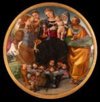 Luca Signorelli, Vergine col Bambino con i santi Michele, Vincenzo, Margherita di Cortona e Marco, 1510-1512 circa, Cortona, MAEC - Museo dell'Accademia Etrusca e della città di Cortona