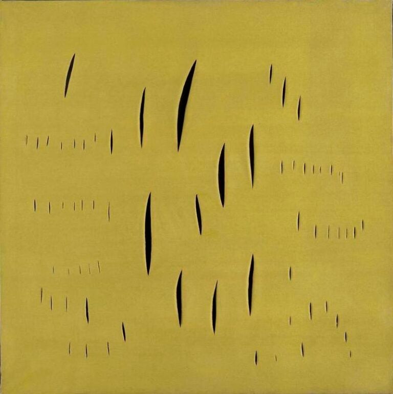 Lucio Fontana, Concetto spaziale, Attese, 1959, anilina su tela, Milano Fondazione Lucio Fontana ©Fondazione Lucio Fontana Milano by SIAE 2023.jpg