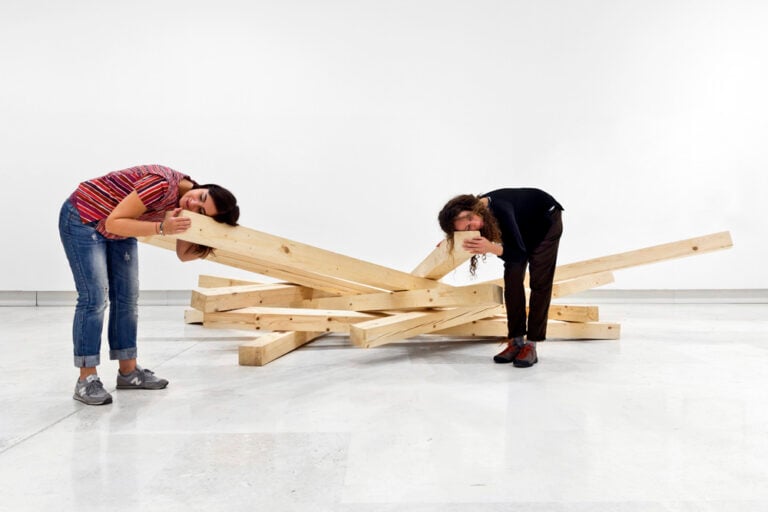 Michele Spanghero, Listening Is Making Sense (2012), installation view at 16a Quadriennale di Roma, Palazzo delle Esposizioni, 2016. Courtesy Galleria Mazzoli, Modena e Berlino