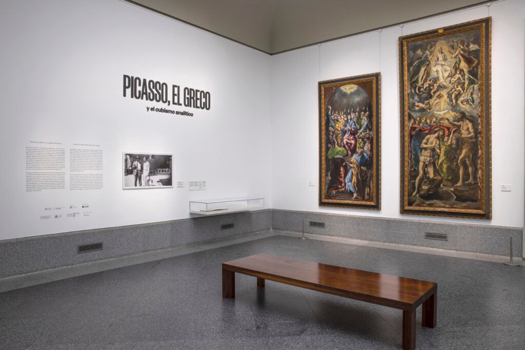 Picasso / El Greco e il cubismo analitico, installation view at Museo del Prado, Madrid, 2023
