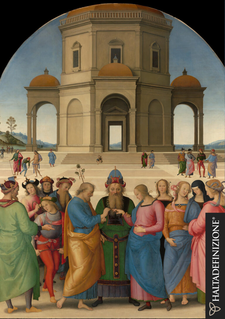 Sposalizio della Vergine, Perugino - © Haltadefinizione Image Bank. Su concessione di Musée des Beaux-Arts