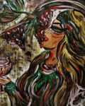 Un delle opere d'arte di Maria Teresa Cicini per il progetto Adotta un quadro per rompere il silenzio a Ponza