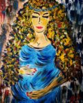 Un delle opere d'arte di Maria Teresa Cicini per il progetto Adotta un quadro per rompere il silenzio a Ponza
