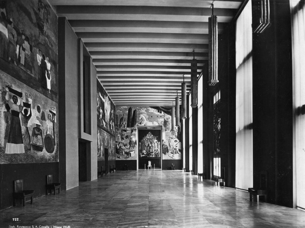 5th Triennale Milan 1933. Ceremonial hall of the Palazzo dell'Arte.  Photo Krimella