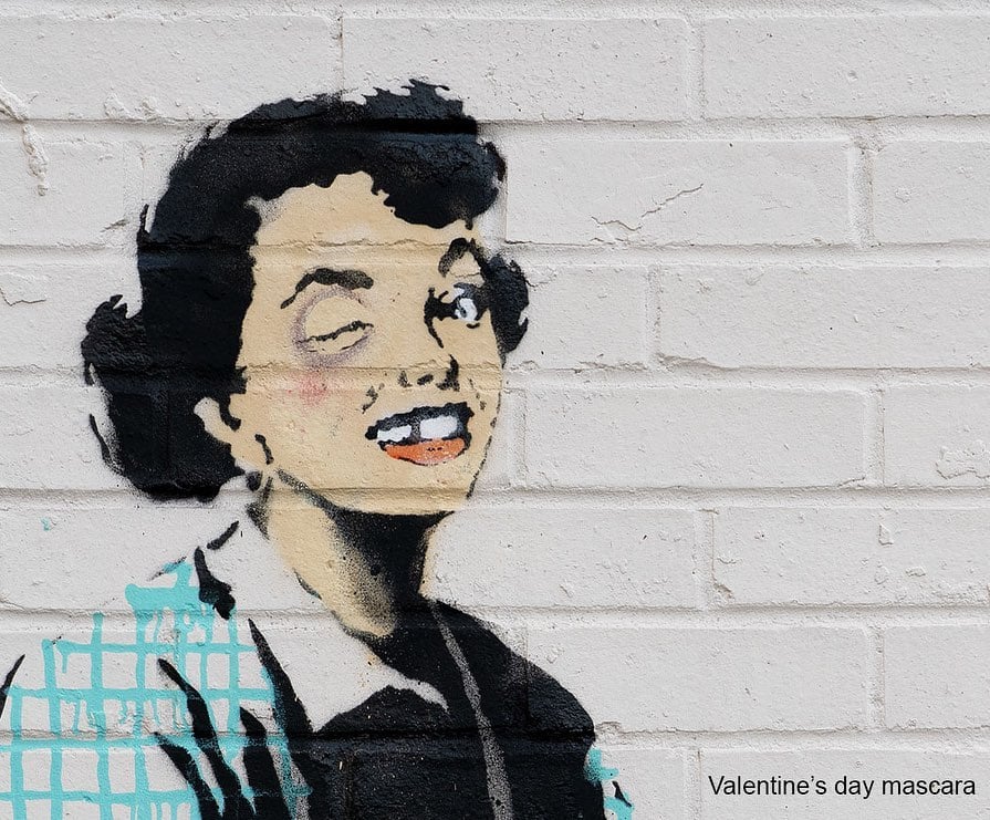Valentine's Day Mascara © Banksy (dettaglio)