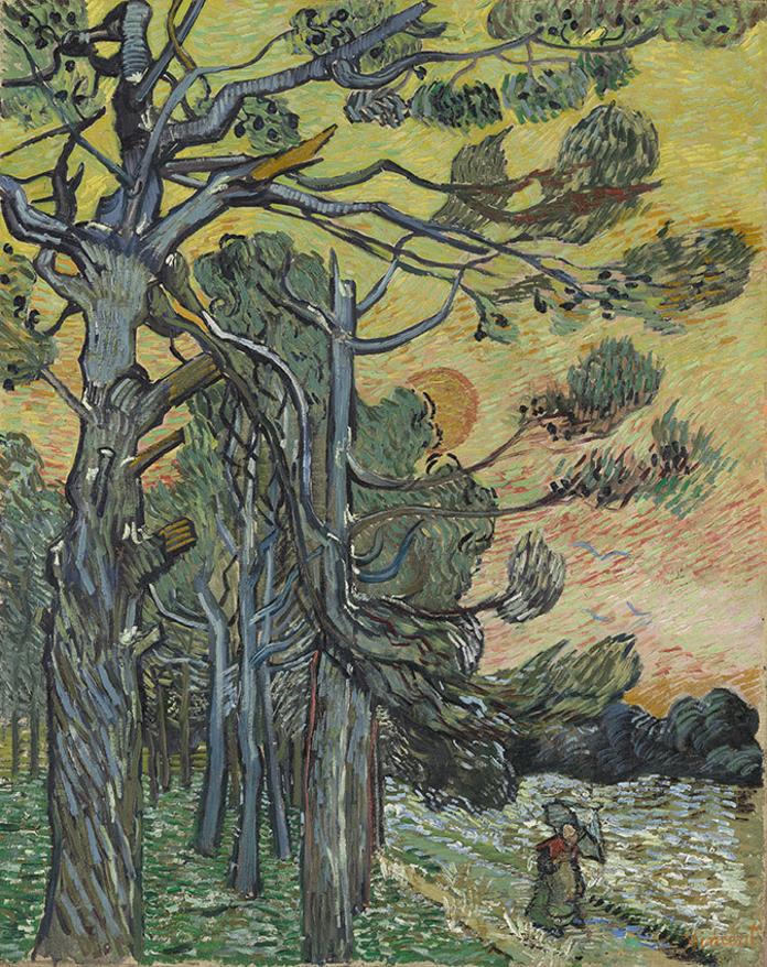 Vincent van Gogh, Pini al tramonto,1889, Kröller-Müller Museum, Otterlo