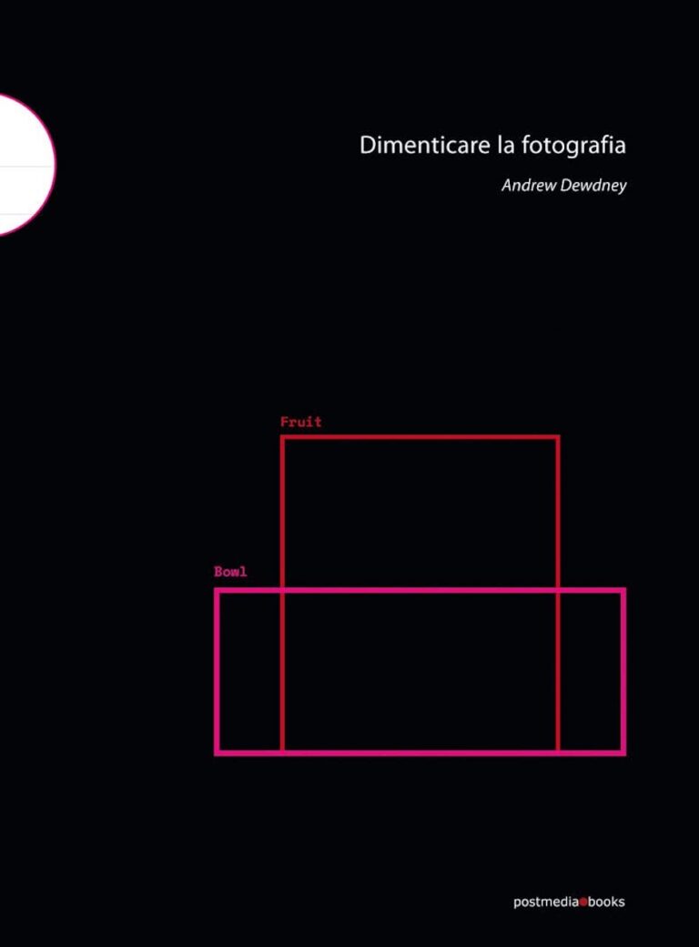 Andrew Dewdney, Dimenticare la fotografia, copertina