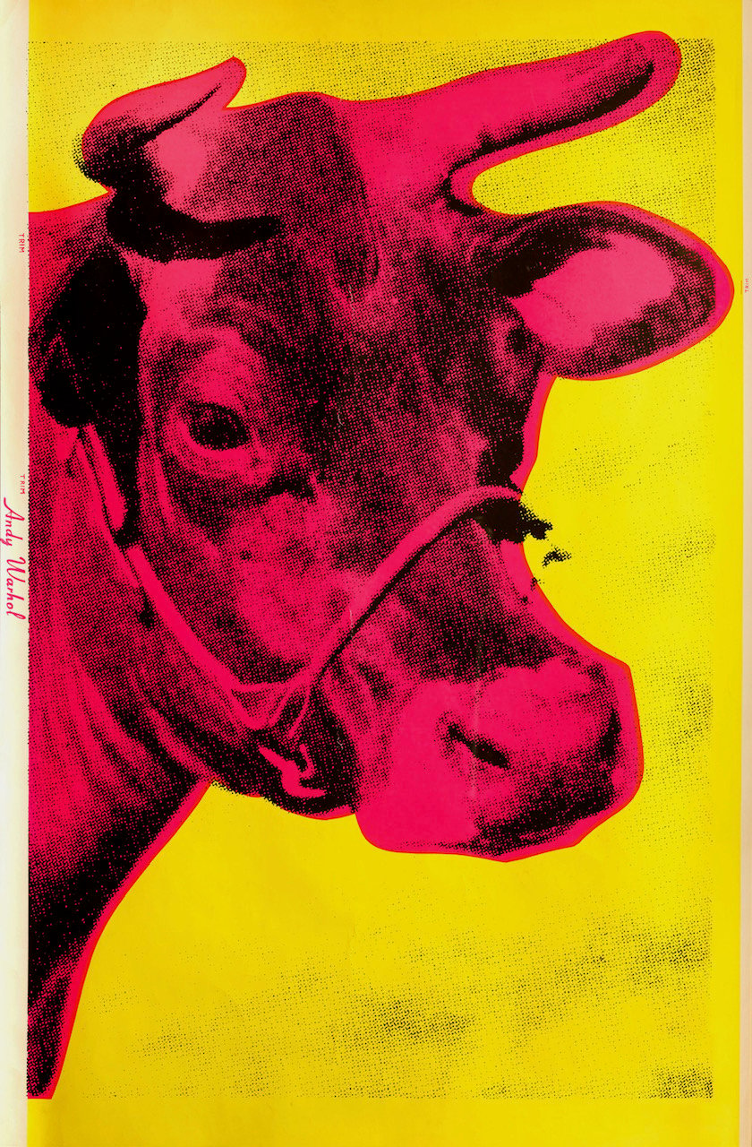 Andy Warhol, Cow, 1966, serigrafia su wallpaper. Collezione privata Thomas Salafia Bajoni, Lugano. . Photo © The Andy Warhol Foundation for the Visual Arts, Inc.