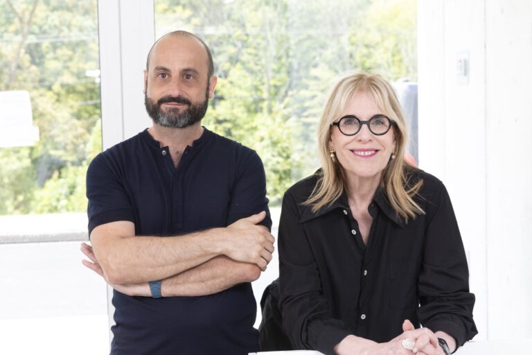 Chef Luca Galli and Nancy Olnick. Photo Lauren Silberman. Courtesy Magazzino Italian Art