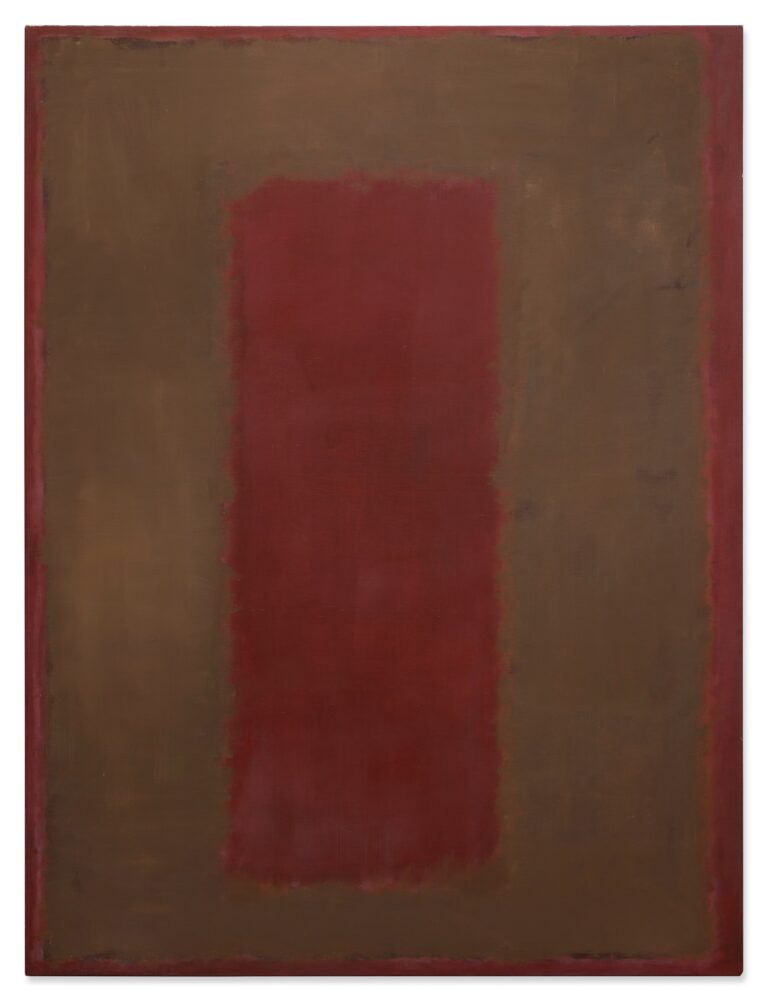 Mark Rothko Untitled 1958 oil on canvas 91 ⅞ x 69 ⅛ inches. Estimate on request Sotheby's batte Christie's e conquista la collezione Landau. Mega asta prevista per l'autunno
