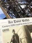 Parigi. Un giornale d'epoca celebra Gustave Eiffel © Photo Dario Bragaglia