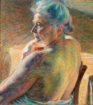 Umberto Boccioni, Nudo di spalle (Controluce), 1909, olio su tela. Mart, Rovereto