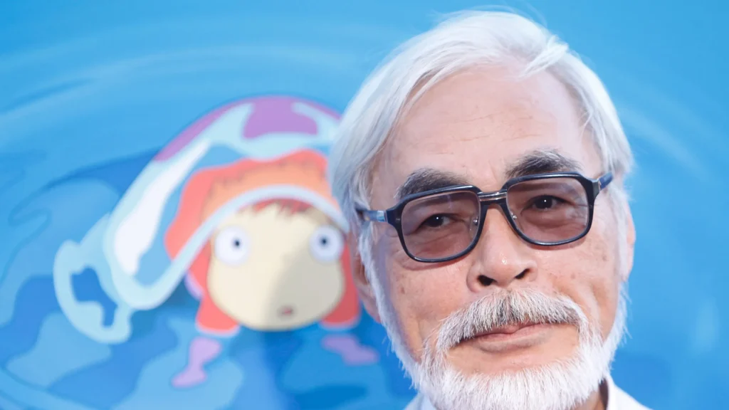 Un ritratto di Hayao Miyazaki