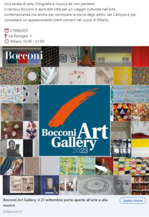 Bocconi Art Gallery 2023
