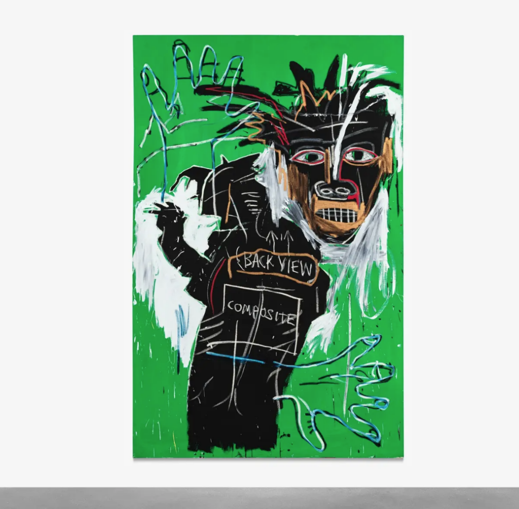 Jean-Michel Basquiat, Self Portrait as a Heel (Part Two), 1982. Courtesy Sotheby's