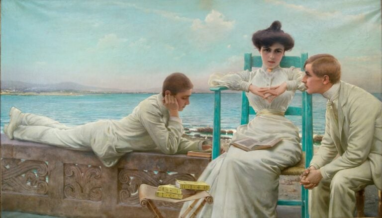 5 Vittorio Matteo Corcos Lettura sul mare Torino capitale del Liberty. La grande mostra a Palazzo Madama