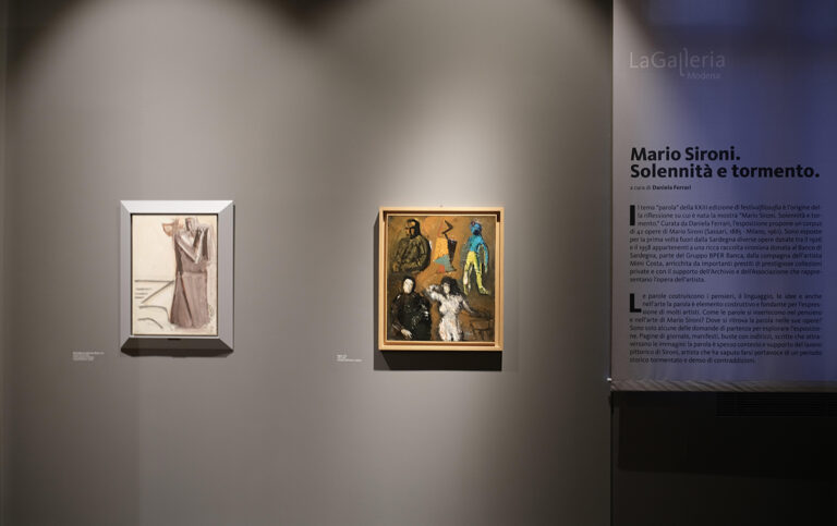 Mario Sironi, Solennità e Tormento, Modena, installation view
