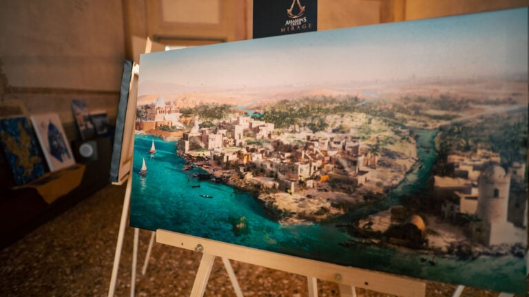 Arte, architettura e fotografia in Assassin’s Creed, installation view at Hotel Aquarius, Venezia, 2023
