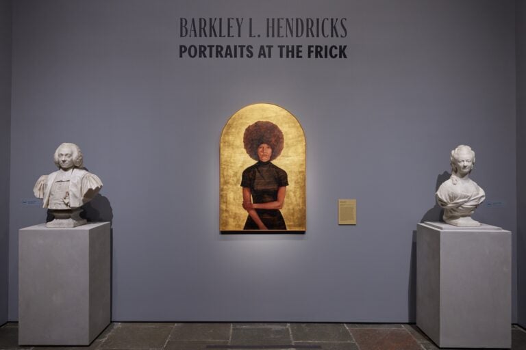 Barkley L. Hendricks, Lawdy Mama, 1969, exhibition view at Frick Collection, 2023. Photo George Koelle