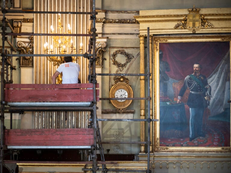 Cantiere di restauro del Parlamento Subalpino, Torino. Photo @ Silvano Pupella