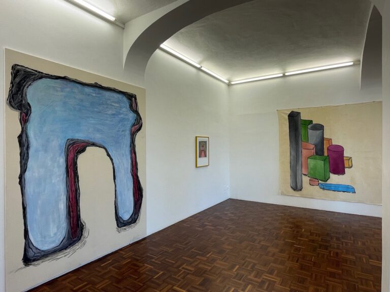 Francesco Pedraglio, Stanze viste dall'alto, installation view at Norma Mangione Gallery, Torino, 2023