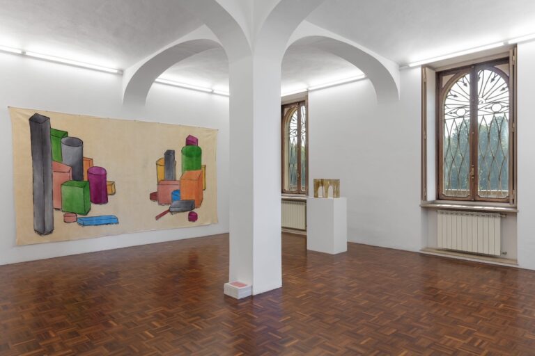 Francesco Pedraglio, Stanze viste dall'alto, installation view at Norma Mangione Gallery, Torino, 2023