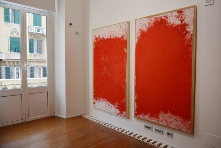 Hermann Nitsch, 18.Malaktion, 1986, installation view ABC Arte, Genova, 2023. Photo Linda Kaiser