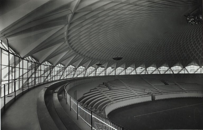 Interno del Palazzetto dello Sport, 1959. Courtesy Fondation Pier Luigi Nervi Project