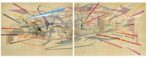 Julie Mehretu, Unititled (2001). Courtesy of Sotheby's