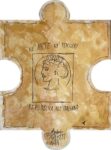 Tutti puzzle per l’arte 2003 – 2023. Segni per dissonanze armoniche. Tessera di Lamberto Pignotti