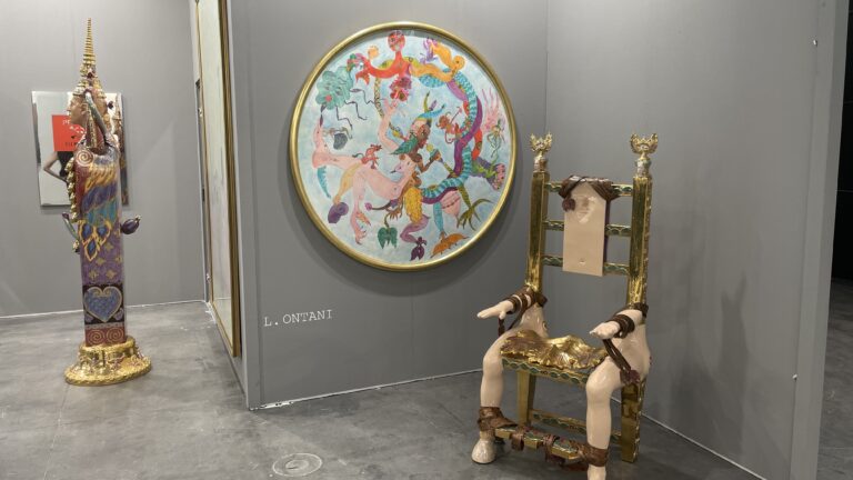 Le opere di luigi Ontani nello stand di Spirale Milano ad ArtVerona 2023