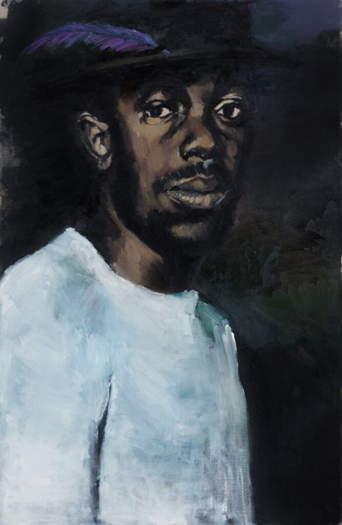 Lynette Yiadom-Boakye, Six Birds in the Bush. Courtesy of Sotheby's