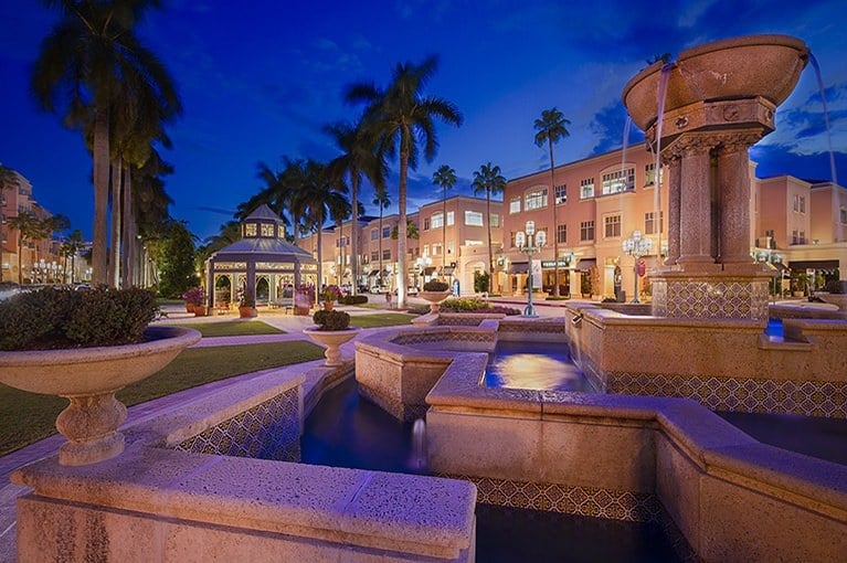 Mizner Park, dove sorgerà Il Centro per le Arti progettato da Renzo Piano a Boca Raton 