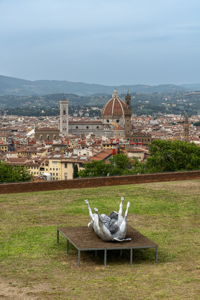 Nico Vascellari, Melma, installation view at Forte Belvedere, Firenze, 2023. Photo © Ela Bialkowska, OKNOstudio
