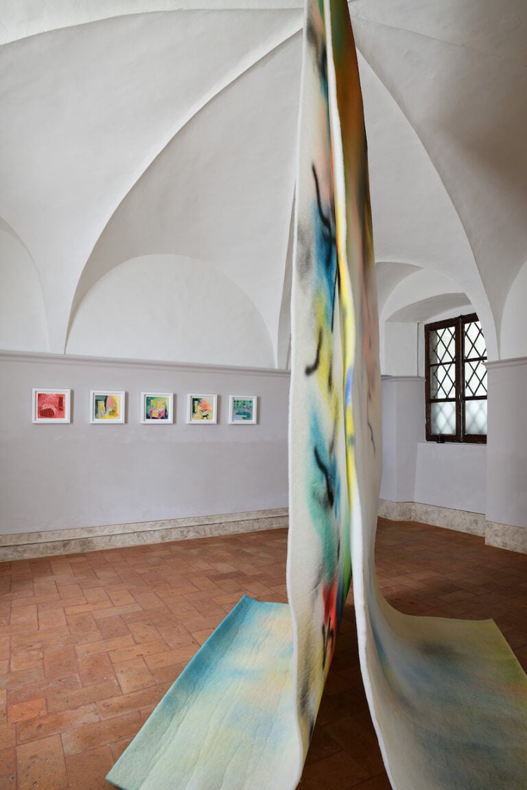 Quadri come luoghi, installation view at Palazzo Adorni, Capriolo, Brescia, 2023. Courtesy Michele Alberto Sereni